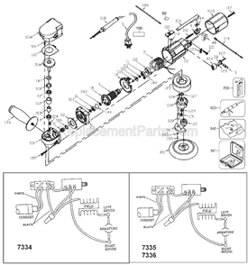 Page A Diagram and Parts List for 97366 Type 1 Porter Cable Sander Polisher